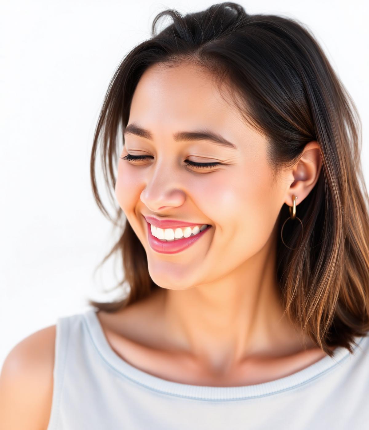Person with healthy habits